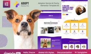 Adopt – Adoption Service & Charity Elementor Template Kit