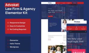 Advokat – Law Firm & Agency Elementor Template Kit