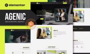 Agenic – Creative SEO & Digital Agency Elementor Template Kit