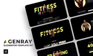 Agenray | Gym Elementor Template Kit