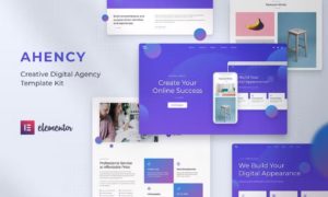 AHENCY – Creative Digital Agency Elementor Template Kit