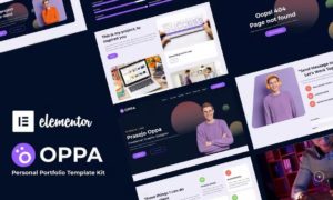 Oppa – Personal Portfolio Elementor Template Kit