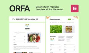ORFA – Organic Farm Products Elementor Template Kit