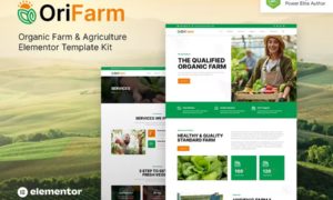OriFarm – Organic Farm & Agriculture Elementor Template Kit