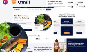 Otmil – Diet & Clean Food Catering Services Elementor Template Kit