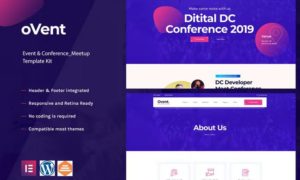 Ovent – Event Conference & Meetup Elementor Template Kit