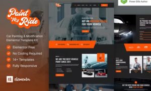 PaintMyRide – Car Painting & Modification Elementor Template Kit