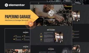 Paperino Garage – Mechanic Elementor Template Kit