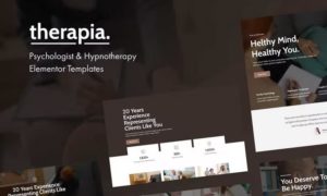 Therapia – Psychologist & Hypnotherapy Elementor Templates