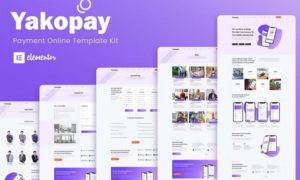 Yakopay – Online Payment App Elementor Template Kit