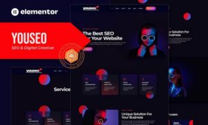 Youseo – SEO & Digital Creative Agency Elementor Template Kit