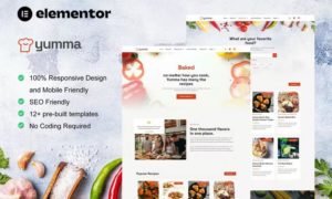 Yumma – Food Recipe Elementor Template Kit