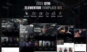 Zeus – Gym & Fitness Elementor Template Kit