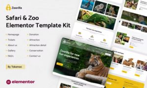 Zoorilla | Safari & Zoo Elementor Template Kit