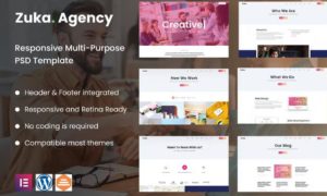 Zuka-Agency | Creative Portfolio & Agency Template Kit