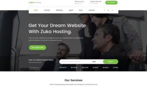 Zukahost – Domain & Web Hosting Template Kit