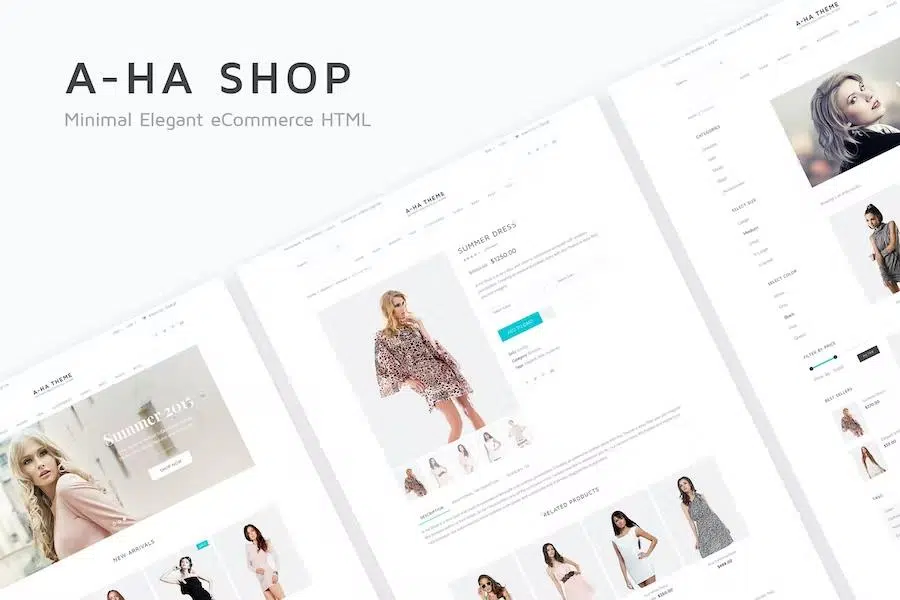 A-ha Shop – Minimal Elegant eCommerce HTML Template