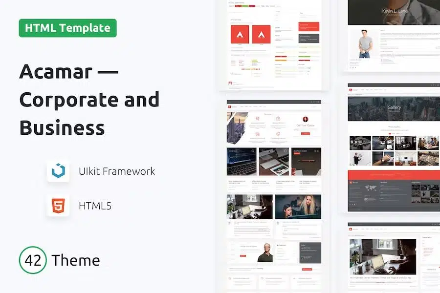 Acamar – Tiled Layout and Clean Design Responsive HTML Template