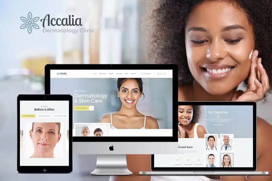 Accalia – Dermatology Clinic & Cosmetology Center Medical WordPress Theme + Elementor