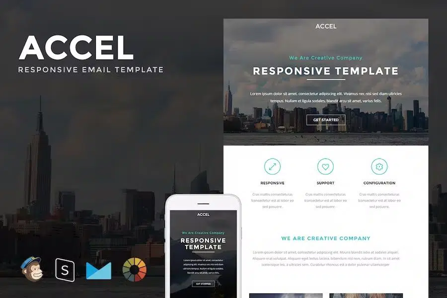 Accel – Responsive Email + StampReady Builder