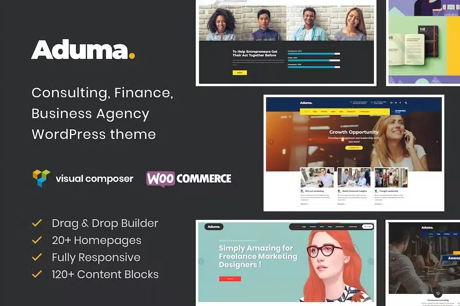 Aduma – Consulting, Finance WordPress Theme