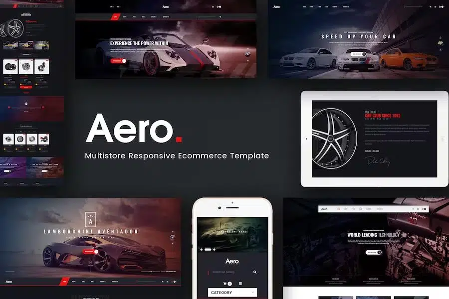 Aero – Car Accessories Responsive Magento Theme