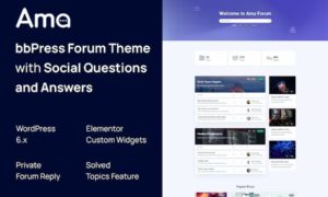AMA – WordPress bbPress Forum Theme with Social Questions and Answers