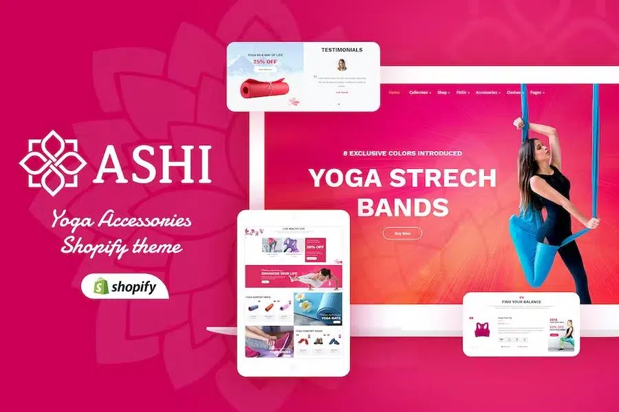 Ashi – Yoga Pilates, Fitness Shopify Theme