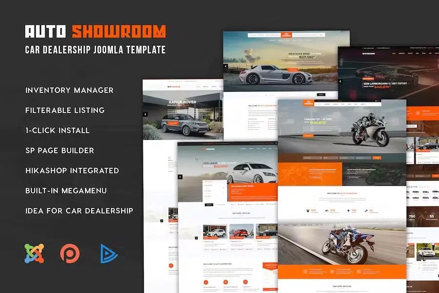 Auto Showroom – Car Dealership Joomla Template