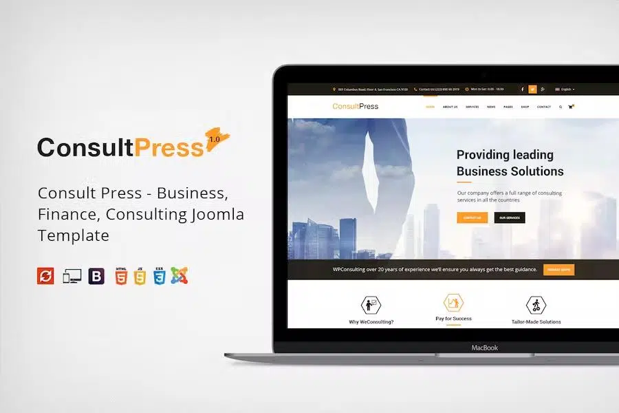 Consult Press – Finance & Consulting Business Joomla Template