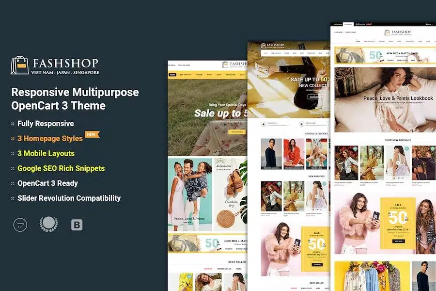 FashShop – Multipurpose Responsive OpenCart 3 Theme with Mobile-Specific Layouts