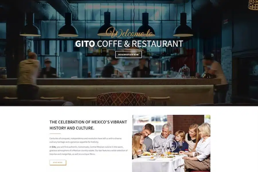 GITO – Cafe & Restaurant Drupal 9 Theme