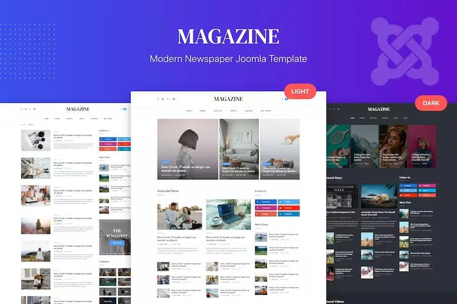 Magazine – Blog, Newspaper Joomla 4 Template