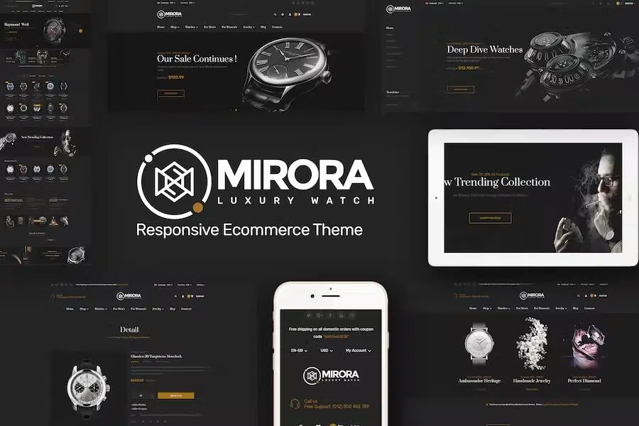 Mirora – Watch & Luxury Store PrestaShop Theme