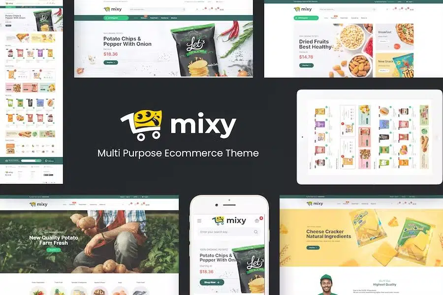 Mixy – Organic, Food, Cosmetic Prestashop Theme