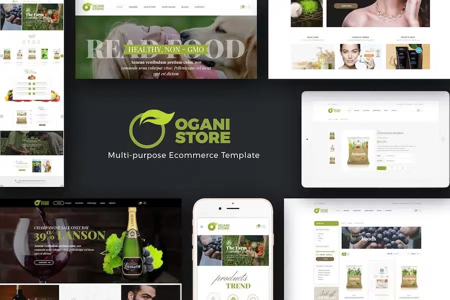 Ogani – Organic, Food, Pet, Alcohol, Cosmetics Responsive Magento Theme