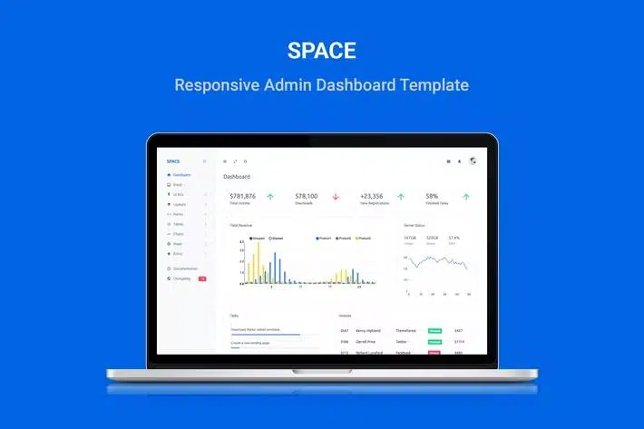Space – Responsive Admin Dashboard Template