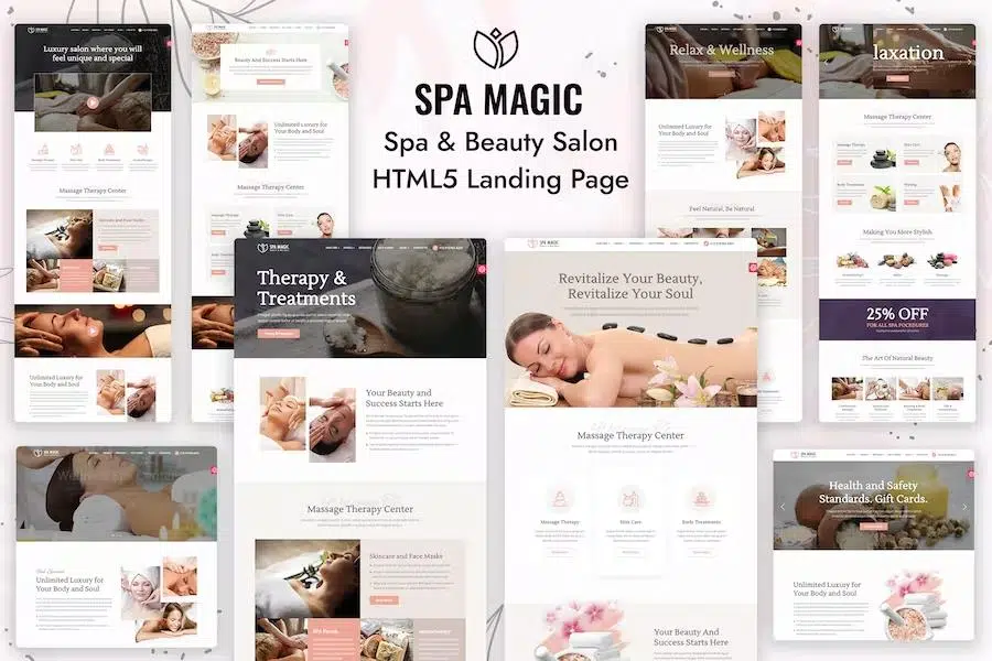 SpaMagic – Beauty Spa Salon Wellness Center HTML Template