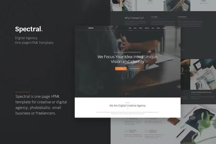 Spectral – Business & Agency One Page HTML5 Template