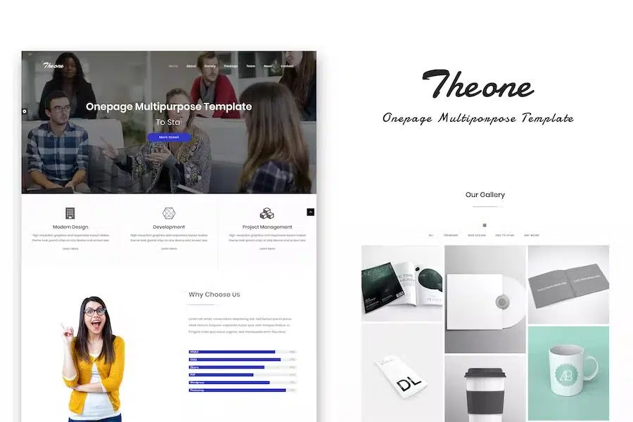 Theone – Onepage Multiporpose Template