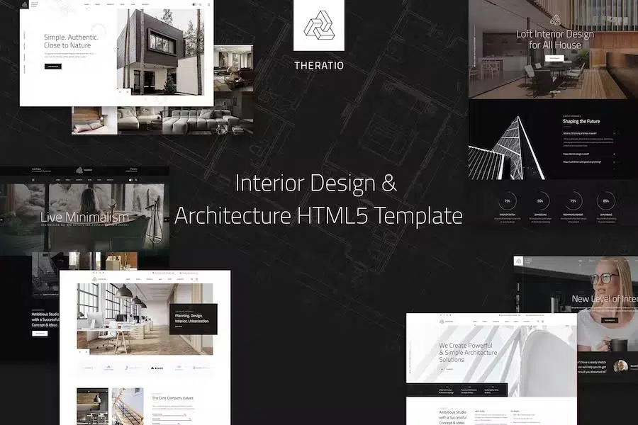 Theratio – Interior Design & Architecture HTML5 Template