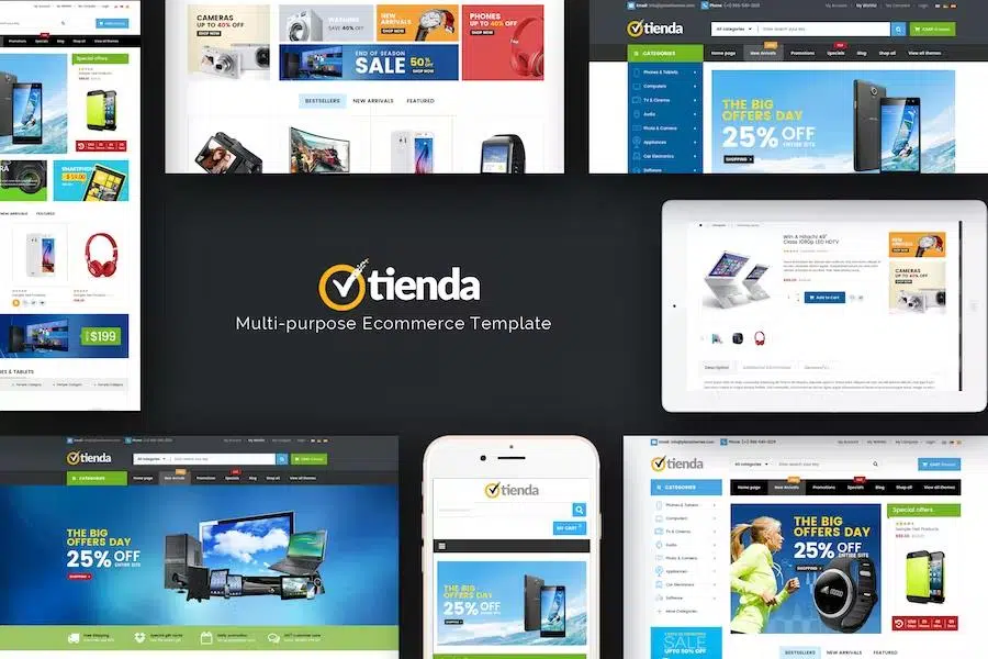 Tienda – Technology OpenCart Theme (Included Color Swatches)