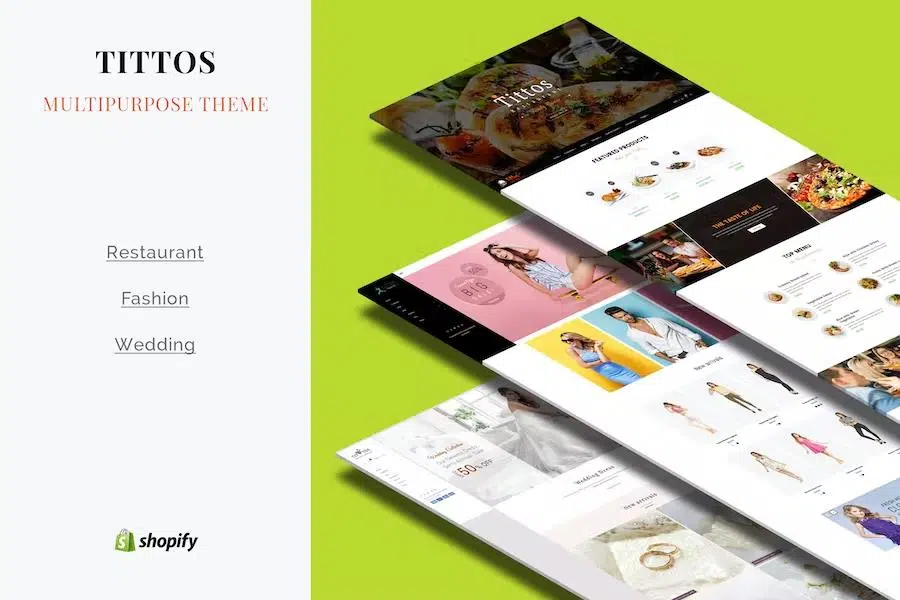 Tittos – Food Fashion, Wedding Shopify Theme