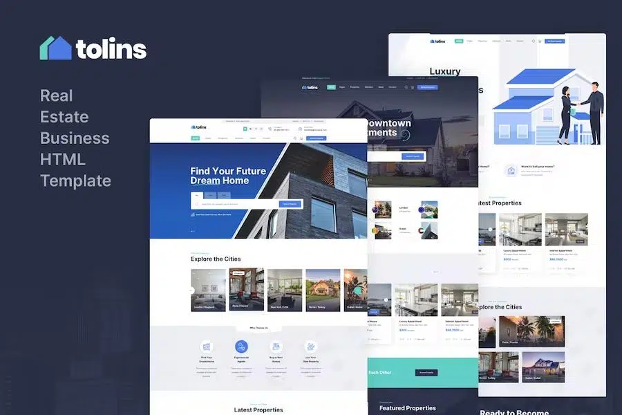 Tolips – Real Estate Business HTML Template