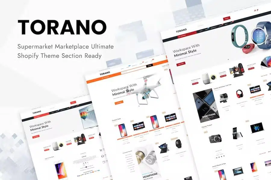 Torano – Supermarket Marketplace Ultimate Shopify Theme Section Ready