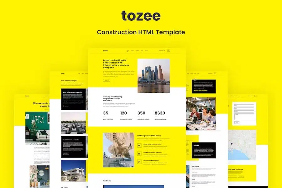 Tozee – Construction HTML Template