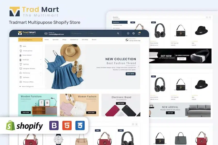 Tradmart – Shopify MultiPurpose Responsive Theme