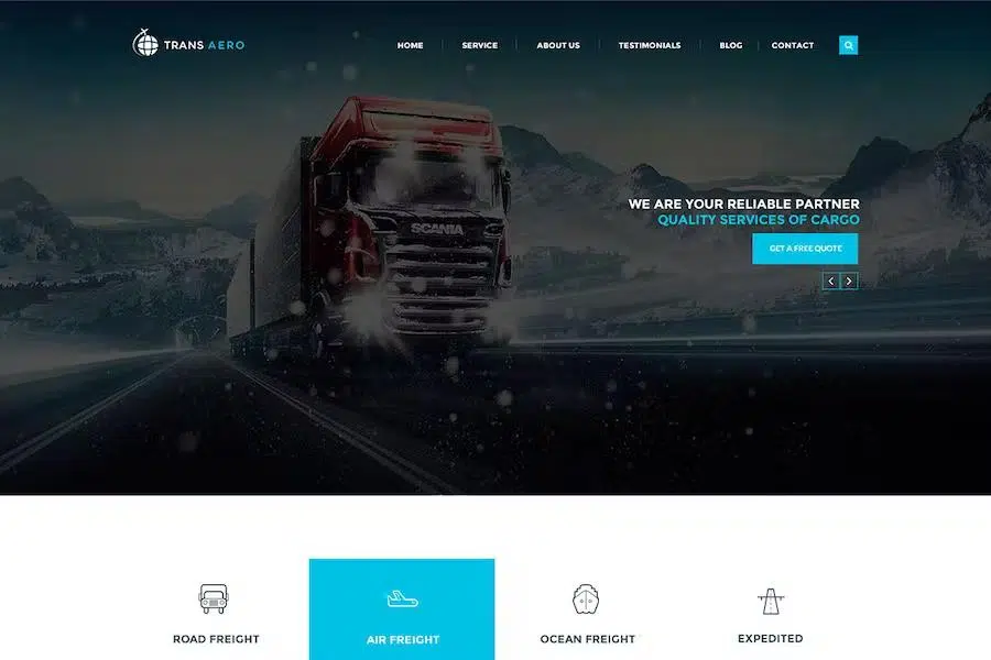TransAero – Logistics HTML Template