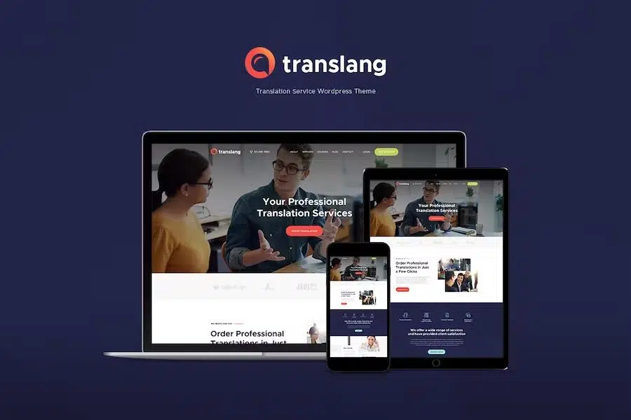Translang – Translation Services & Language Courses WordPress Theme