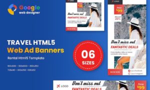 Travel HTML5 Animate Banner Ads Google Web Design